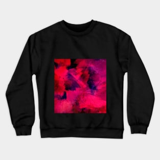 Red Strokes Design Crewneck Sweatshirt